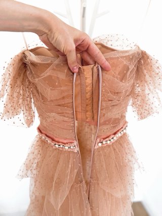 Vestido Elisabetta Franchi Beige Talla 40