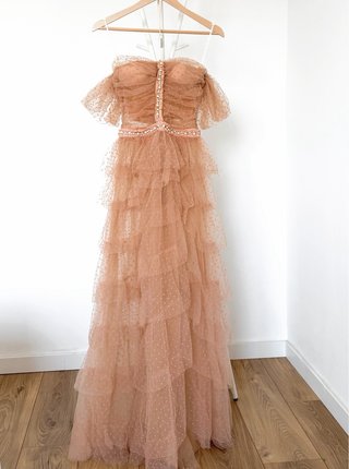 Vestido Elisabetta Franchi Beige Talla 40