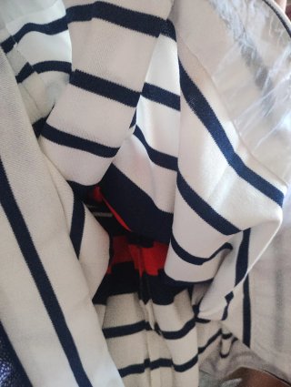 Vestido vintage rayas y cuello polo