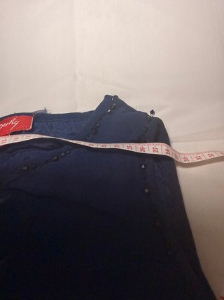 Vestido azul con volantes de tul K-Derhy - Talla M