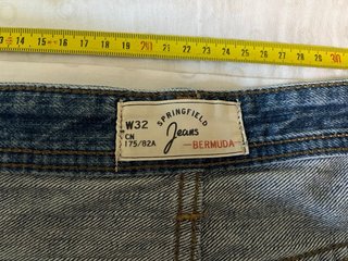 Pantalón corto Bermuda vaquera Springfield Ta W 32