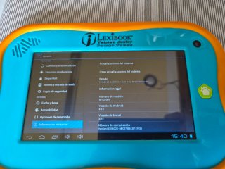 Tablet Lexibook Junior Power Touch Blu/Arancione