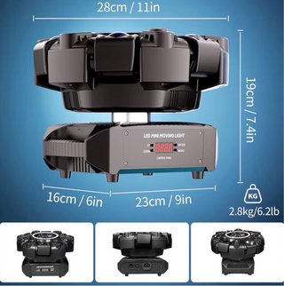 Cabezal Móvil LED 180W Beam Luz Discoteca RGBW