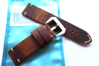 Correa 24mm Piel Marrón Artesanal estilo Panerai