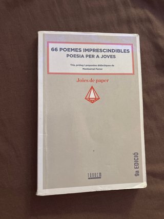 66 poemes imprescindibles poesia per a joves
