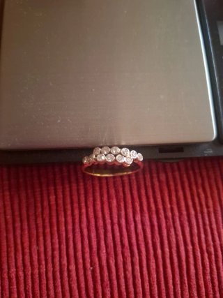 Sortija oro y diamantes
