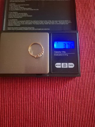 Sortija oro y diamantes