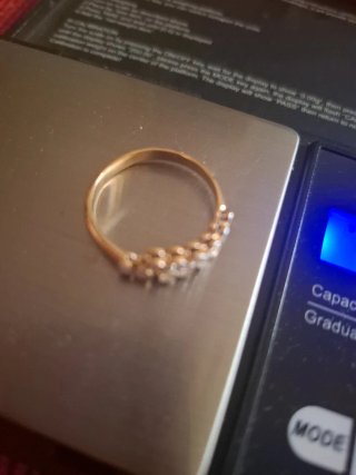 Sortija oro y diamantes