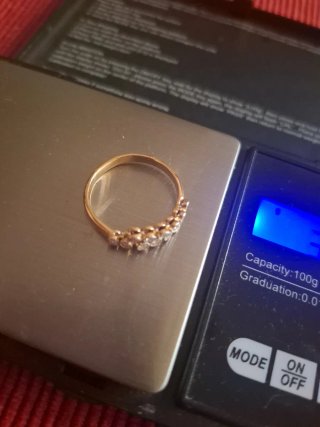 Sortija oro y diamantes