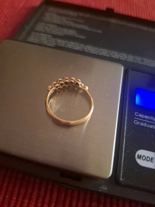 Sortija oro y diamantes