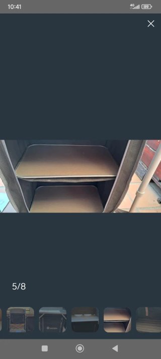 Mesa de camping plegable Tectake gris