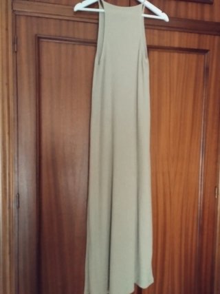 Vestido largo beige