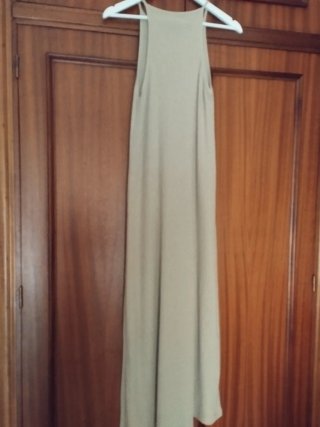 Vestido largo beige