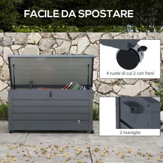 Baule da Esterno da 311L con Serratura e 2 Manigli