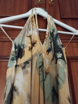 Vestido largo estampado