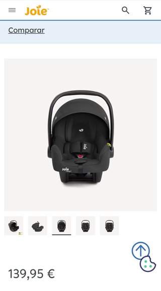 Silla de coche Joie i-Snug 2 + adaptadores Bugaboo