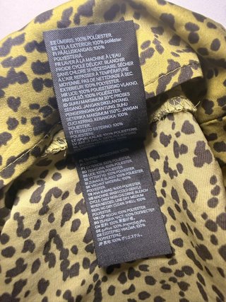 Vestido H&M Verde Estampado Talla S