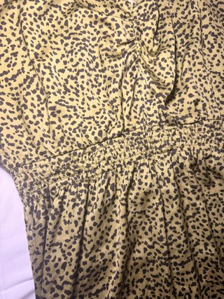 Vestido H&M Verde Estampado Talla S
