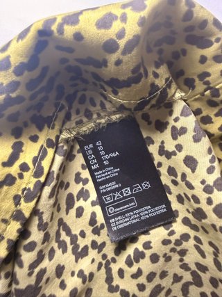 Vestido H&M Verde Estampado Talla S