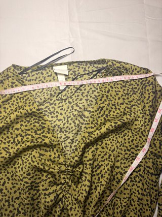 Vestido H&M Verde Estampado Talla S