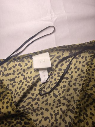 Vestido H&M Verde Estampado Talla S