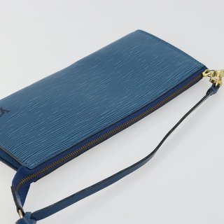 LOUIS VUITTON Epi Pochette Accessoires Pouch Blue