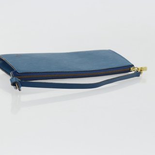 LOUIS VUITTON Epi Pochette Accessoires Pouch Blue