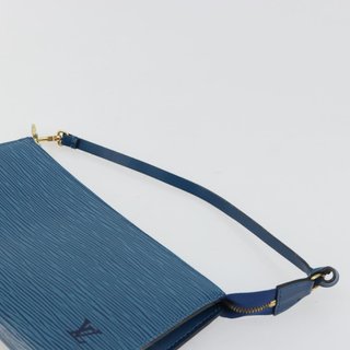 LOUIS VUITTON Epi Pochette Accessoires Pouch Blue