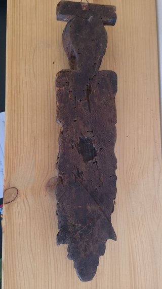 Coppia Cariatidi Legno Sec. XIX