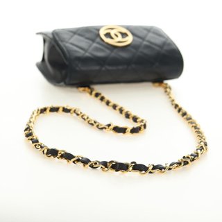 CHANEL Matelasse Chain Shoulder Bag Lamb Skin