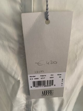 Abito lungo bianco Alberta Ferretti tg. 42