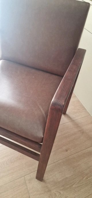 Sillón Nórdico Mid-Century Marrón