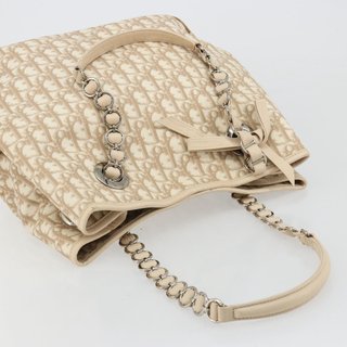 Christian Dior Trotter Canvas Chain Romantic Bag