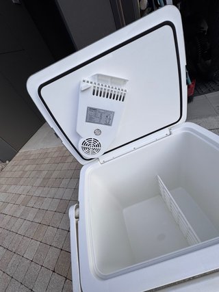 Frigorifero Elettrico da Campeggio per Auto Grigio/Bianco