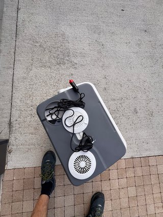 Frigorifero Elettrico da Campeggio per Auto Grigio/Bianco