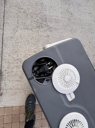 Frigorifero Elettrico da Campeggio per Auto Grigio/Bianco