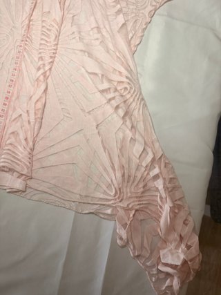 Blusa calada rosa palo oversize / Poncho ligero