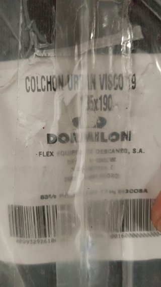 Colchón Urban visco 150x190 Dormilón Nuevo