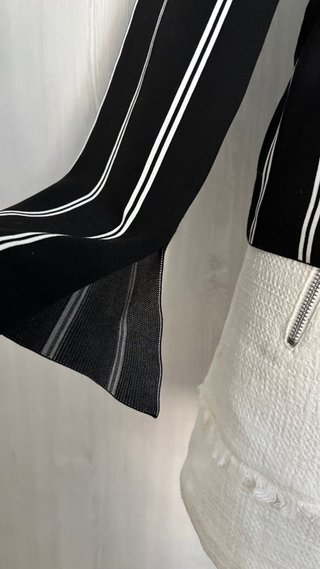 Conjunto Rayas Blanco y Negro Talla M