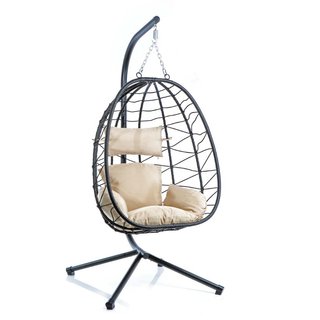 Wiltec | Poltrona sospesa in rattan, indoor/outdoor