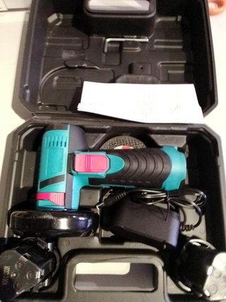 Mini radial 2 baterías litio 2000mha y caja