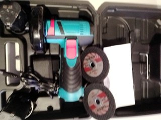 Mini radial 2 baterías litio 2000mha y caja