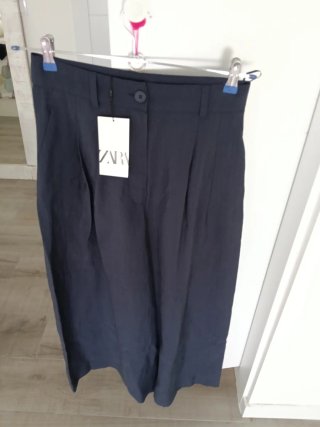 Pantalón Zara azul marino Talla S/36/8 Nuevo