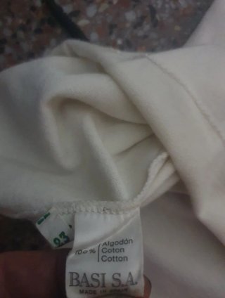 Polo Lacoste Blanco Flores