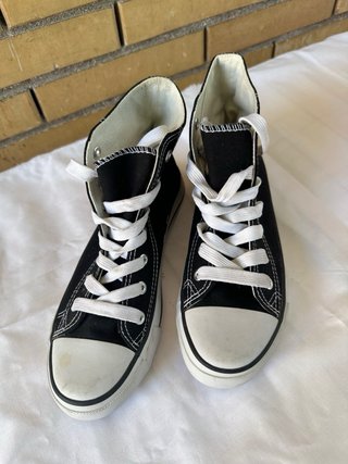 Scarpe tela alte nere