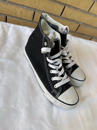 Scarpe tela alte nere