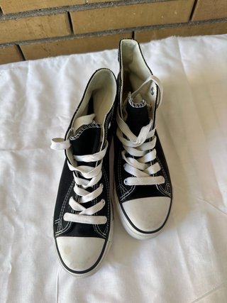 Scarpe tela alte nere
