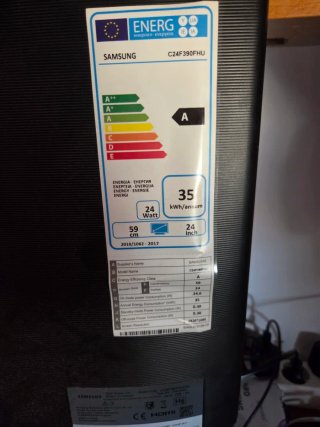 Monitor Curvo Samsung Nero