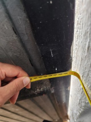 Puerta de garaje metálica galvanizada 3x2.45m