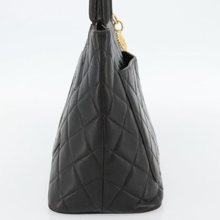 CHANEL Matelasse Reprint Tote Bag Lamb Skin Black